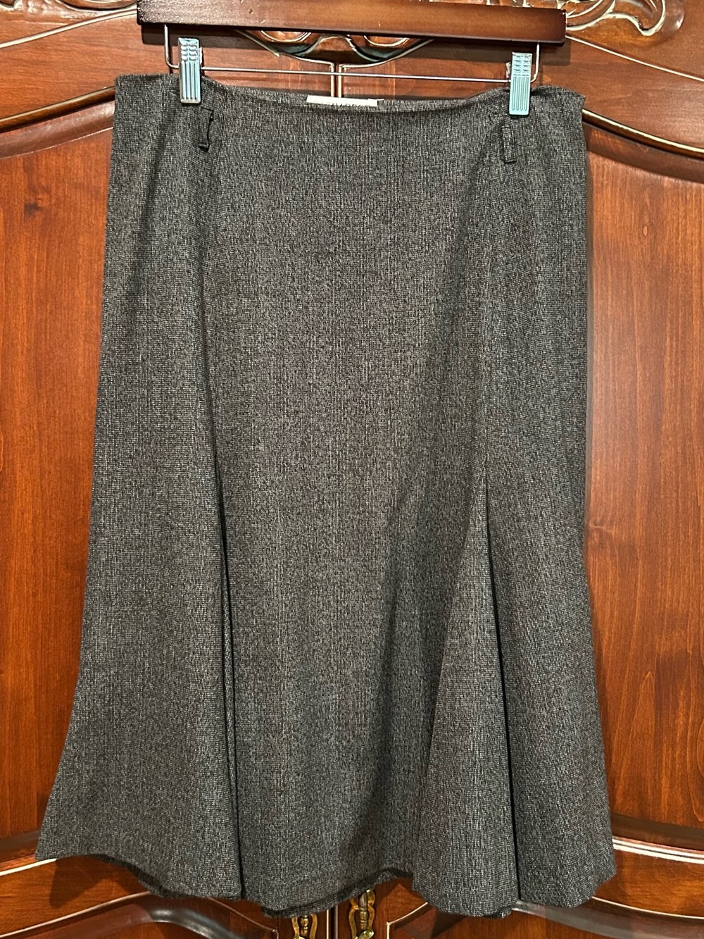 Sag Harbor Gray Flare-bottom Skirt